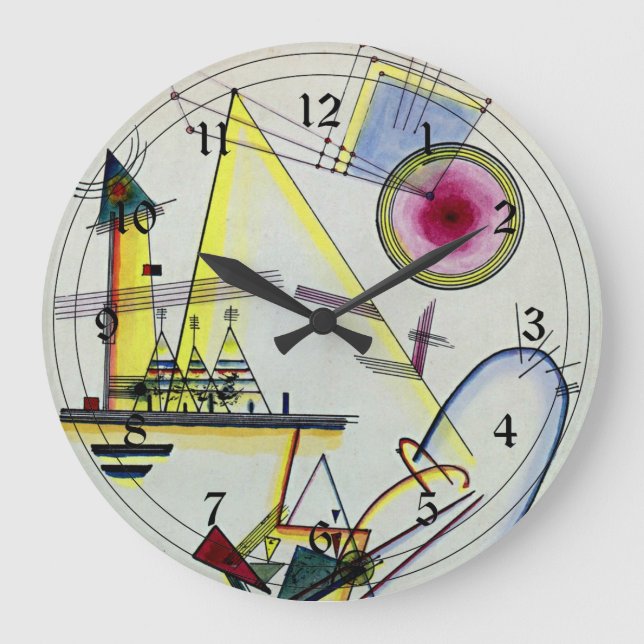 Kandinsky - Delicate Soul Large Clock (Front)