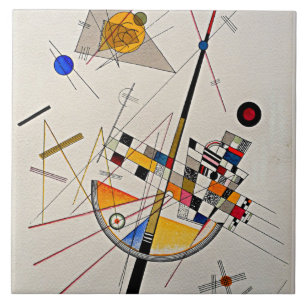 Kandinsky - Delicate Tension, Ceramic Tile