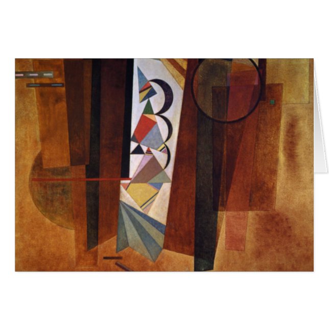 Kandinsky Development in Brown Abstract Painting (Front Horizontal)