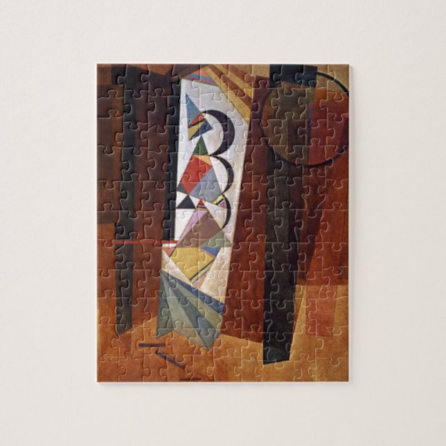 Kandinsky Development in Brown Abstract Painting Jigsaw Puzzle (Vertical)