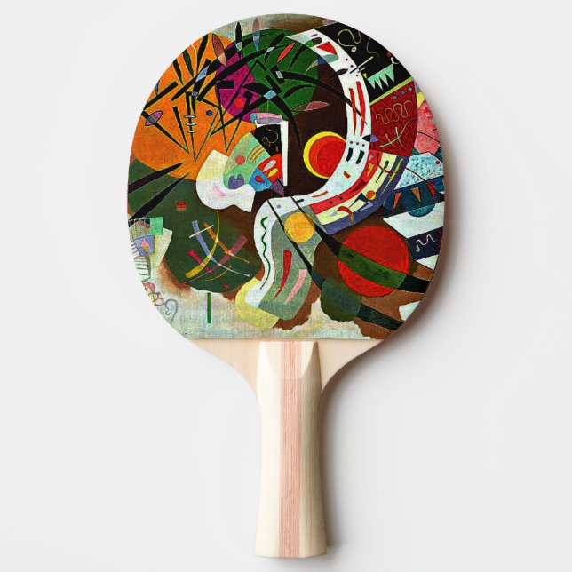 Kandinsky - Dominant Curve, abstract art Ping Pong Paddle (Front)