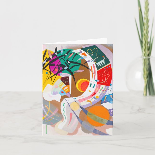 Kandinsky Dominant Curve Note Card (Front)