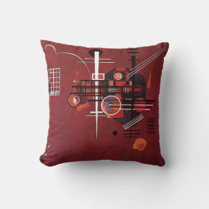 Kandinsky - Dull Red Cushion