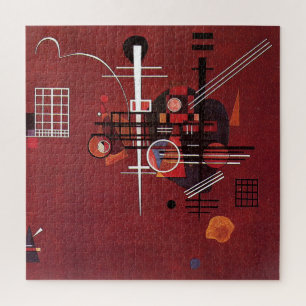 Kandinsky - Dull Red Jigsaw Puzzle