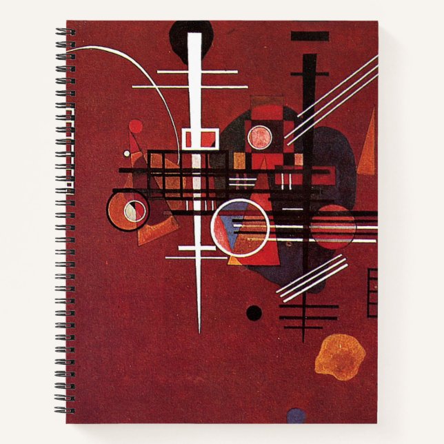 Kandinsky - Dull Red Notebook (Front)