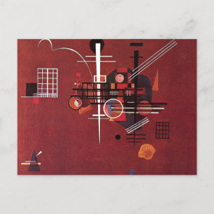 Kandinsky - Dull Red Postcard