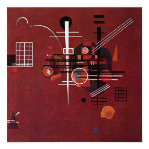 Kandinsky - Dull Red Poster