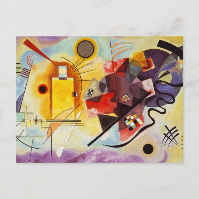Kandinsky Expressionist Abstract Art Postcard (Front)