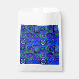 Kandinsky Farbstudie Blue Quadrate Square Circle Favour Bag