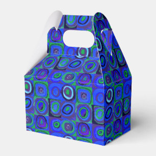 Kandinsky Farbstudie Blue Quadrate Square Circle Favour Box