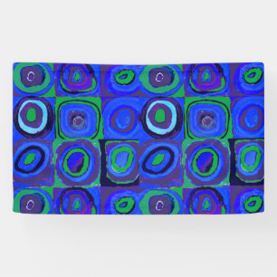 Kandinsky Farbstudie Quadrate Blue Squares  Banner