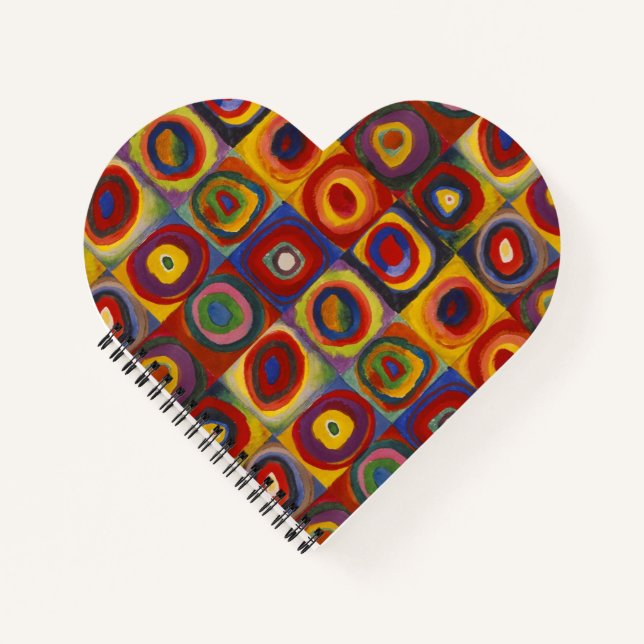 Kandinsky Farbstudie Quadrate Colourful Squares Notebook (Front)