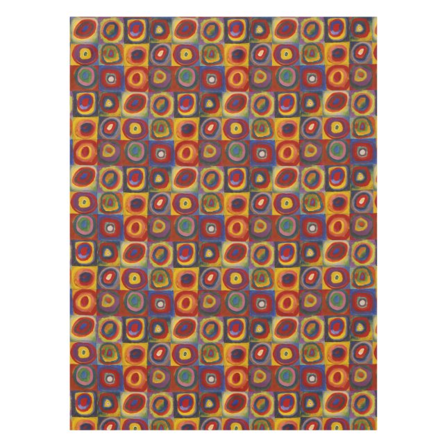 Kandinsky Farbstudie Quadrate Colourful Squares Tablecloth (Front)