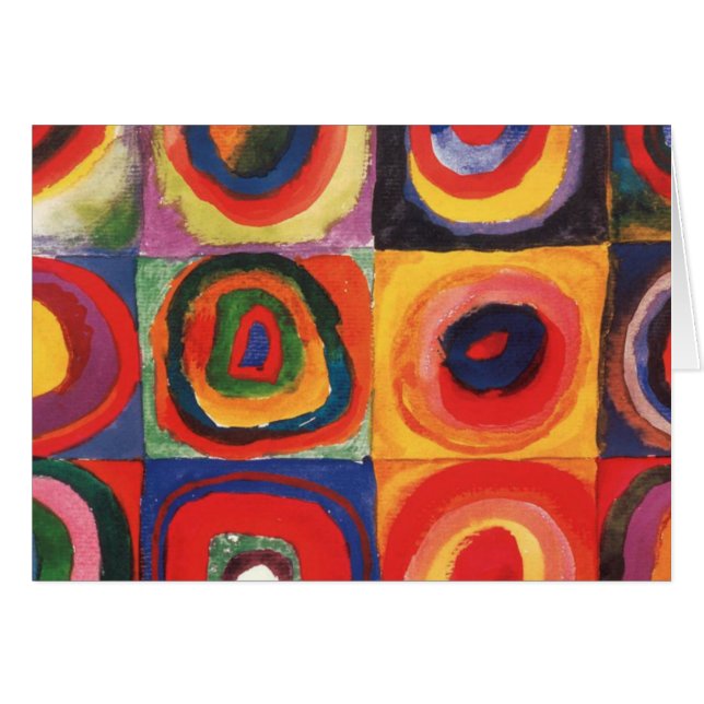 Kandinsky Farbstudie Quadrate Squares Circles Art  (Front Horizontal)