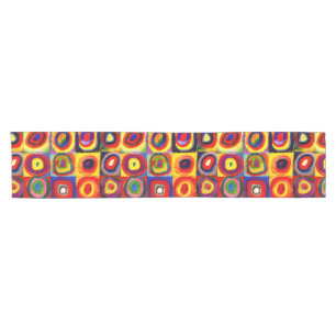 Kandinsky Farbstudie Quadrate Squares Circles Art Short Table Runner