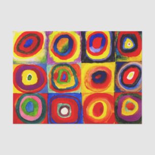 Kandinsky Farbstudie Quadrate Squares Circles Art Tissue Paper