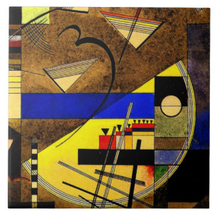 Kandinsky - Festes III, abstract art Ceramic Tile