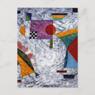 Kandinsky - Flighty, colourful artwork,  Postcard