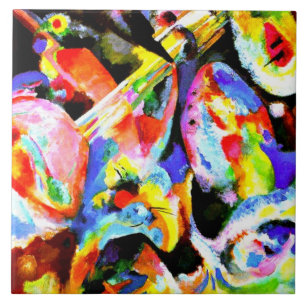 Kandinsky - Flood Improvisation Ceramic Tile