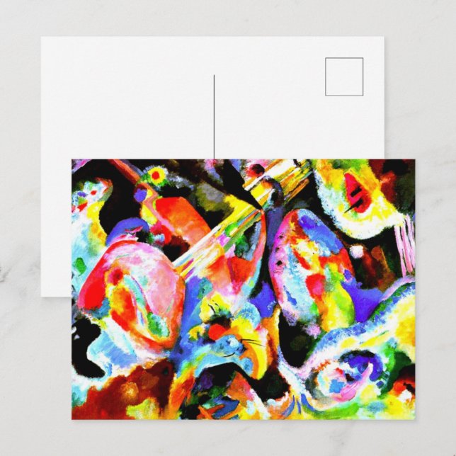 Kandinsky - Flood Improvisation, Postcard (Front/Back)