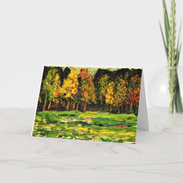 Kandinsky - Forest Edge, colourful painting, Card (Front)