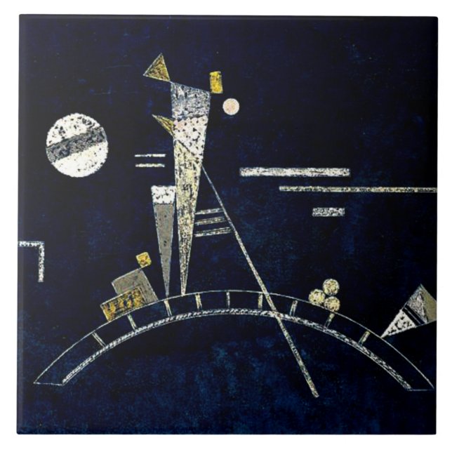 Kandinsky - Fragile Ceramic Tile (Front)