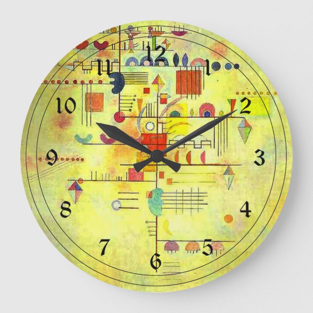 Kandinsky - Gentle Accent Large Clock (Front)