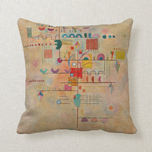 Kandinsky - Graceful Ascent, popular painting Cushion