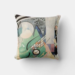 Kandinsky Green Composition 1923 Art Deco Cushion