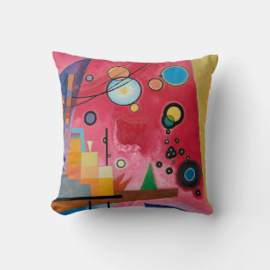 Kandinsky - Heavy Red Cushion