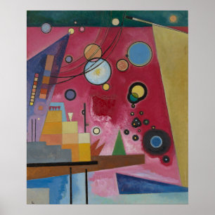 Kandinsky - Heavy Red, famous painting, Poster