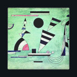 Kandinsky - Immersed in Green,  popular artwork Magnet<br><div class="desc">Wassily Kandinsky artwork,  Immersed in Green,  famous painting</div>