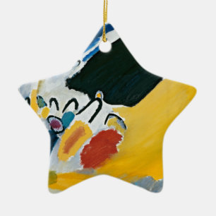 Kandinsky Impression III Concert Abstract Painting Ceramic Tree Decoration