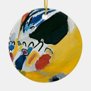 Kandinsky Impression III Concert Abstract Painting Ceramic Tree Decoration