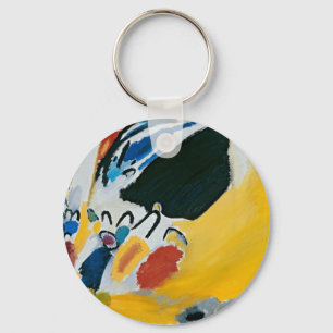 Kandinsky Impression III Concert Abstract Painting Key Ring