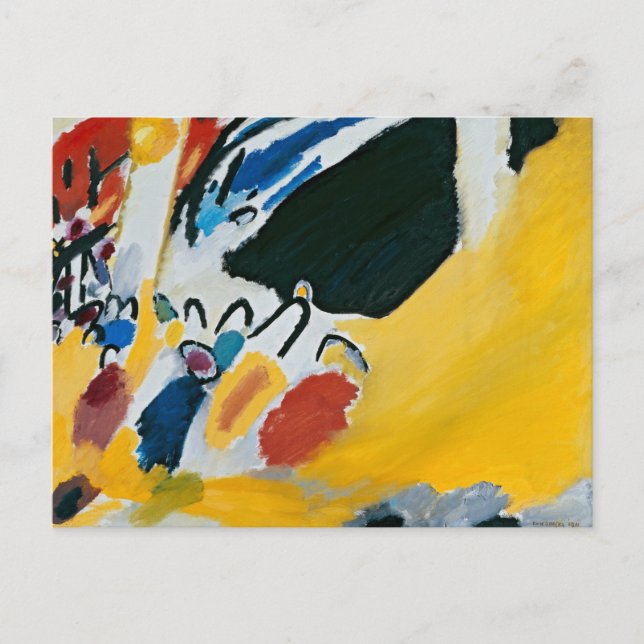 Kandinsky Impression III Concert Abstract Painting Postcard (Front)