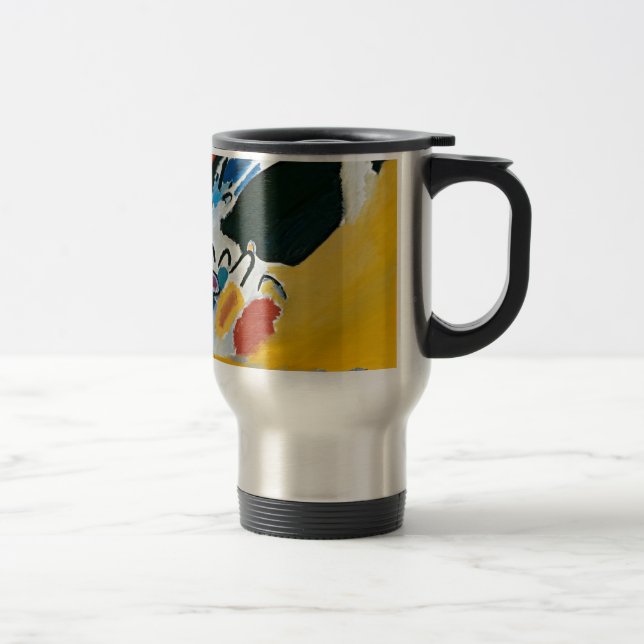 Kandinsky Impression III Concert Abstract Painting Travel Mug (Right)