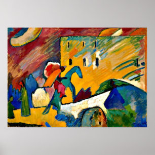 Kandinsky: Improvisation 3, landscape painting Poster