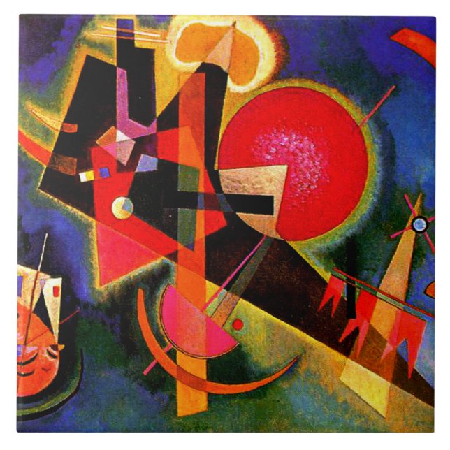 Kandinsky - In Blue Ceramic Tile (Front)