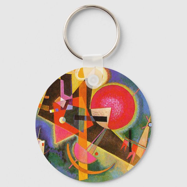 Kandinsky In Blue Key Chain (Front)