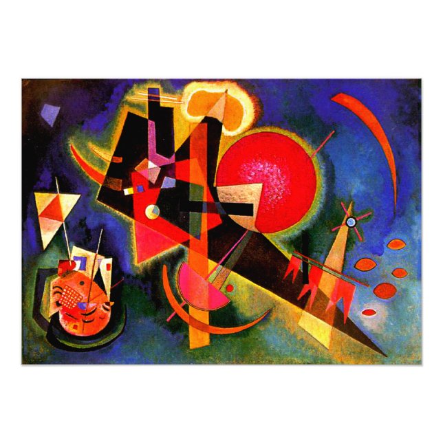 Kandinsky - In Blue, popular painting Photo Print (Front)