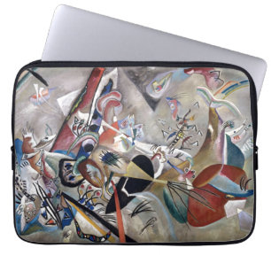 Kandinsky In Grey Abstract Artwork Laptop Sleeve