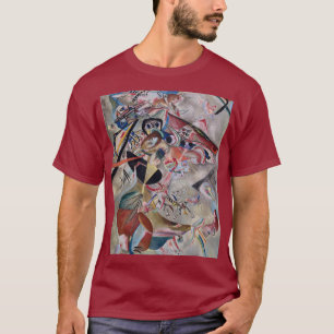 Kandinsky In Grey Abstract Artwork Maroon T-Shirt