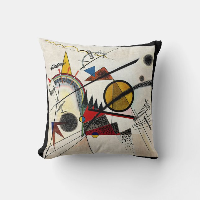 Kandinsky - In the Black Square Cushion (Front)