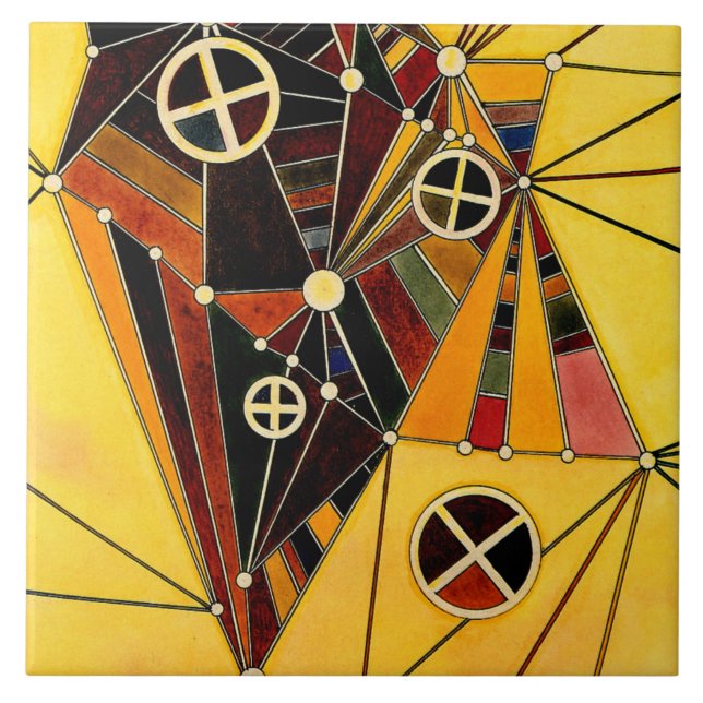 Kandinsky - In the Network, Ceramic Tile (Front)
