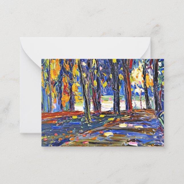 Kandinsky - In the Park of St. Cloud - Autumn II Card (Back)