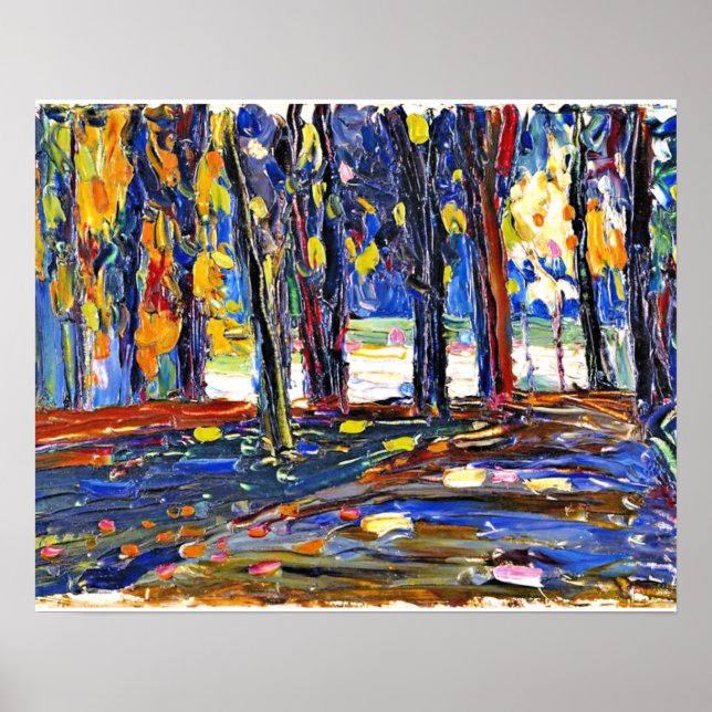 Kandinsky - In the Park of St. Cloud - Autumn Ii Poster (Front)