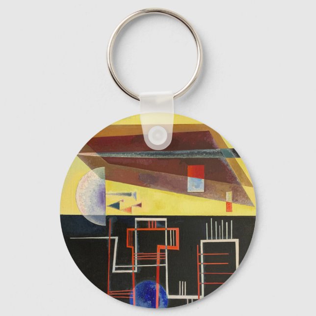 Kandinsky Inner Alliance Abstract Artwork Key Ring (Front)