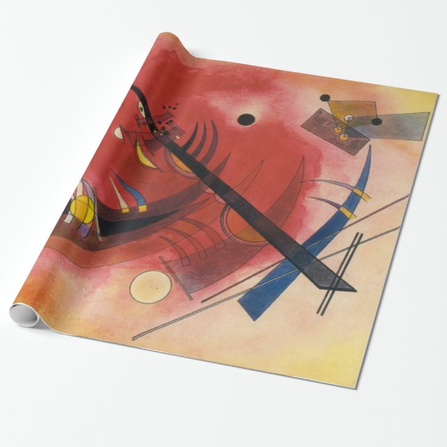 Kandinsky Inner Simmering Abstract Artwork Wrapping Paper (Unrolled)