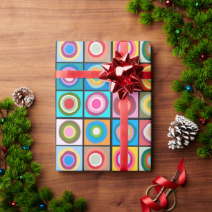 Kandinsky-Inspired Circles  Wrapping Paper